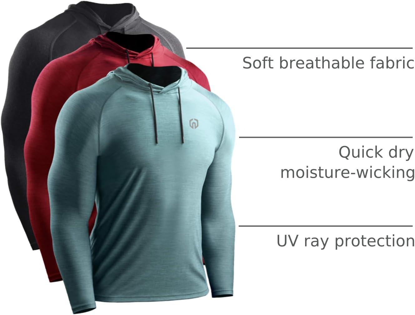 imageNELEUS mens Soft5071 Dark GreyRedLight Green 3 Pack