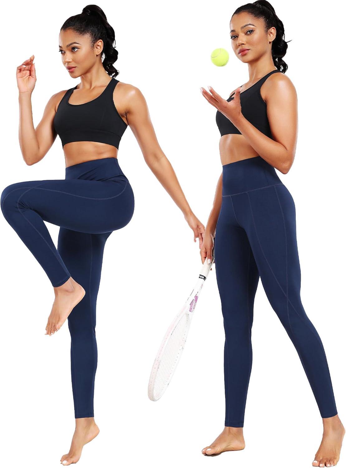 imageNELEUS womens Soft9017 Yoga Pant 3 PackblackGreyNavy