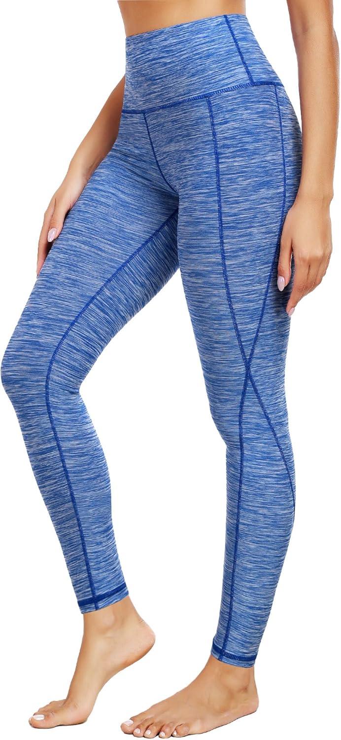 imageNELEUS womens Soft9033 Yoga Pant 3 Pack Black grey blue