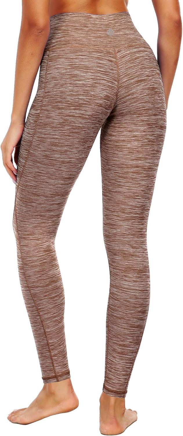 imageNELEUS womens Soft9033 Yoga Pant 3 Pack Red grey brown