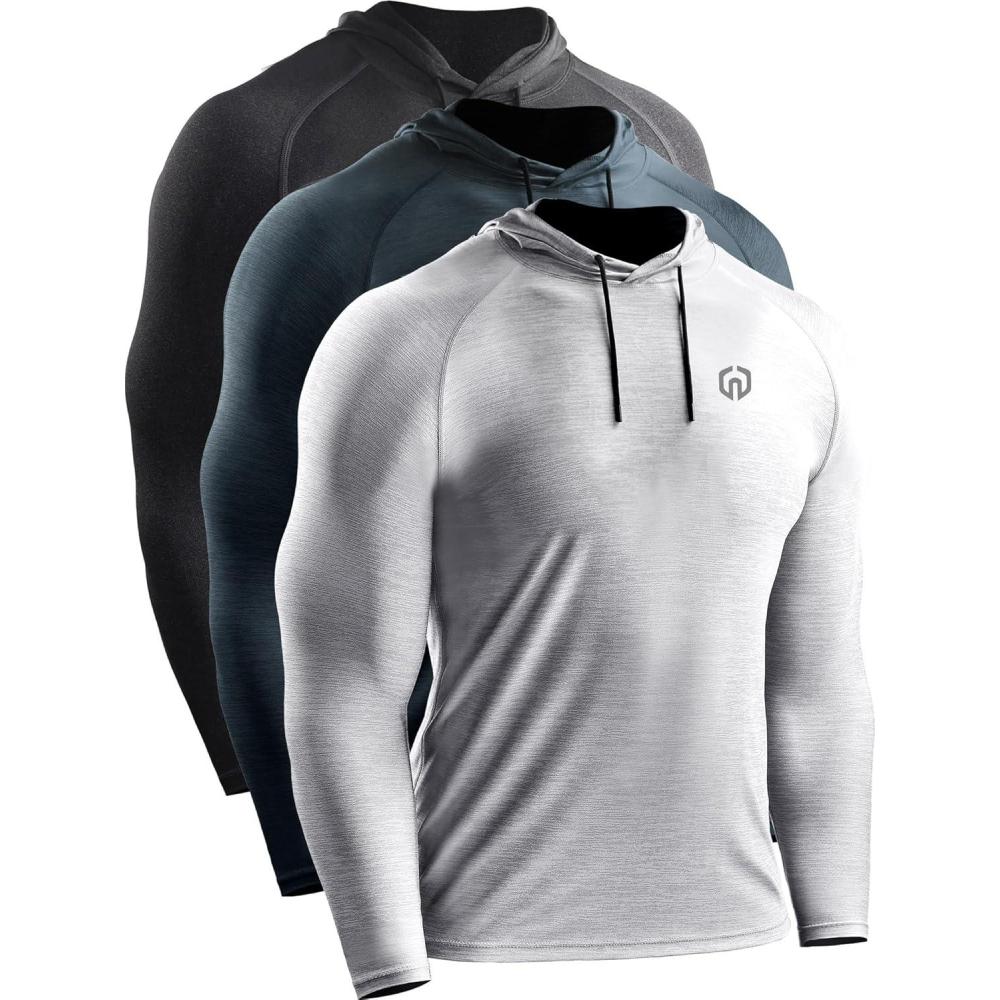 imageNELEUS mens Soft5071 Dark GreyLight GreySlate Grey 3 Pack