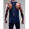 imageNELEUS Mens 3 Pack Dry Fit YBack Muscle Tank Workout Gym Shirt5031 3 Pack Black blue navy