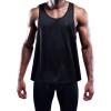imageNELEUS Mens 3 Pack Dry Fit YBack Muscle Tank Workout Gym Shirt5031 3 Pack Black grey blue