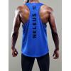 imageNELEUS Mens 3 Pack Dry Fit YBack Muscle Tank Workout Gym Shirt5031 3 Pack Black grey blue