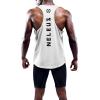 imageNELEUS Mens 3 Pack Dry Fit YBack Muscle Tank Workout Gym Shirt5031 3 Pack Black grey white