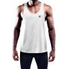 imageNELEUS Mens 3 Pack Dry Fit YBack Muscle Tank Workout Gym Shirt5031 3 Pack Black grey white