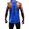 imageNELEUS Mens 3 Pack Dry Fit YBack Muscle Tank Workout Gym Shirt5031 3 Pack Blue red yellow