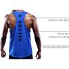 imageNELEUS Mens 3 Pack Dry Fit YBack Muscle Tank Workout Gym Shirt5031 3 Pack Olive Green blue navy Blue