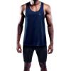 imageNELEUS Mens 3 Pack Dry Fit YBack Muscle Tank Workout Gym Shirt5031 3 Pack Red yellow navy