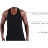 imageNELEUS Mens 3 Pack Dry Fit YBack Muscle Tank Workout Gym Shirt5097 BlackBlackBlack 3 Pack