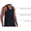 imageNELEUS Mens 3 Pack Dry Fit YBack Muscle Tank Workout Gym Shirt5097 BlackGreyNavy Blue 3 Pack