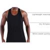 imageNELEUS Mens 3 Pack Dry Fit YBack Muscle Tank Workout Gym Shirt5097 BlackGreyWhite 3 Pack