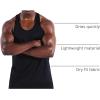 imageNELEUS Mens 3 Pack Dry Fit YBack Muscle Tank Workout Gym Shirt5097 BlackNavyLight Blue 3 Pack