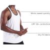imageNELEUS Mens 3 Pack Dry Fit YBack Muscle Tank Workout Gym Shirt5097 PurplePinkWhite 3 Pack