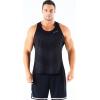 imageNELEUS Mens 3 Pack Dry Fit YBack Muscle Tank Workout Gym Shirt5161 BlackBlackBlack