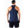 imageNELEUS Mens 3 Pack Dry Fit YBack Muscle Tank Workout Gym Shirt5161 BlackGreyNavy Blue