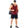 imageNELEUS Mens 3 Pack Dry Fit YBack Muscle Tank Workout Gym Shirt5161 BlackGreyRed