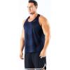 imageNELEUS Mens 3 Pack Dry Fit YBack Muscle Tank Workout Gym Shirt5161 RedOlive GreenNavy Blue