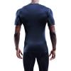 imageNELEUS Mens 3 or 4 Pack Workout Athletic Compression Shirts5003 Black grey navy Blue 3 Pack