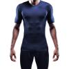 imageNELEUS Mens 3 or 4 Pack Workout Athletic Compression Shirts5003 Black grey navy Blue 3 Pack