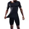 imageNELEUS Mens 3 or 4 Pack Workout Athletic Compression Shirts5011 3 Pack Black