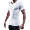 imageNELEUS Mens 3 or 4 Pack Workout Athletic Compression Shirts5011 3 Pack Black grey white