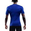 imageNELEUS Mens 3 or 4 Pack Workout Athletic Compression Shirts5011 3 Packblack blue grey