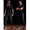 imageNELEUS Mens 3 or 4 Pack Workout Athletic Compression Shirts5022 BlackBlackBlack
