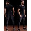 imageNELEUS Mens 3 or 4 Pack Workout Athletic Compression Shirts5022 BlackGreyBlue