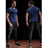 imageNELEUS Mens 3 or 4 Pack Workout Athletic Compression Shirts5022 BlackGreyNavy Blue