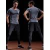 imageNELEUS Mens 3 or 4 Pack Workout Athletic Compression Shirts5022 BlackGreyNavy Blue