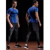 imageNELEUS Mens 3 or 4 Pack Workout Athletic Compression Shirts5022 BlackGreyRed