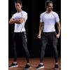 imageNELEUS Mens 3 or 4 Pack Workout Athletic Compression Shirts5022 BlackGreyWhite