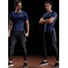 imageNELEUS Mens 3 or 4 Pack Workout Athletic Compression Shirts5022 BlackgreyBlackredNavy Blue