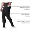 imageNELEUS Mens Compression Baselayer Running Tights Gym Leggings with Pockets6109 BlackGreyGreygreen 3 Pack