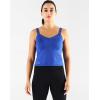 imageNELEUS Womens 3 Pack Athletic Cropped Tank Top Padded Bra8196 BlackGreyBlue