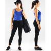 imageNELEUS Womens 3 Pack Athletic Cropped Tank Top Padded Bra8196 BlackGreyBlue