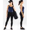 imageNELEUS Womens 3 Pack Athletic Cropped Tank Top Padded Bra8196 BlackRedNavy Blue