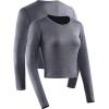 imageNELEUS Womens 3 Pack Compression Workout Athletic ShirtBlackGreyRose Red  Long Sleeve