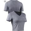 imageNELEUS Womens 3 Pack Compression Workout Athletic ShirtVneck BlackGreyRosy Brown  3 Pack