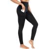 imageNELEUS Womens High Waist Running Workout Leggings for Yoga with Pockets9017 Yoga Pant 2 Packblack grey