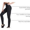 imageNELEUS Womens High Waist Running Workout Leggings for Yoga with Pockets9048 2 Pack blackBlack