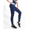 imageNELEUS Womens High Waist Running Workout Leggings for Yoga with Pockets9048 2 Pack blackNavy