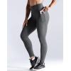 imageNELEUS Womens High Waist Running Workout Leggings for Yoga with Pockets9069 BlackGrey  2 Pack