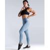 imageNELEUS Womens High Waist Running Workout Leggings for Yoga with Pockets9069 BlackGreyLight Steel Blue 3 Pack