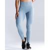 imageNELEUS Womens High Waist Running Workout Leggings for Yoga with Pockets9069 BlackLight Steel Blue  2 Pack