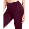 imageNELEUS Womens High Waist Running Workout Leggings for Yoga with Pockets9152 Black grey red  Pack of 3