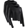 imageNELEUS Womens 3 Pack Compression Workout Athletic ShirtBlackBlackBlack  Long Sleeve