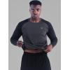 imageNELEUS Mens Running Shirt Long Sleeve Workout Shirts50733 PackDark GreySlate GreyLight GreenXLarge