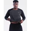 imageNELEUS Mens Running Shirt Long Sleeve Workout Shirts50733 PackDark GreySlate GreyLight GreenXLarge
